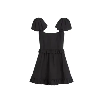 Valentino Crepe Couture Mini Dress