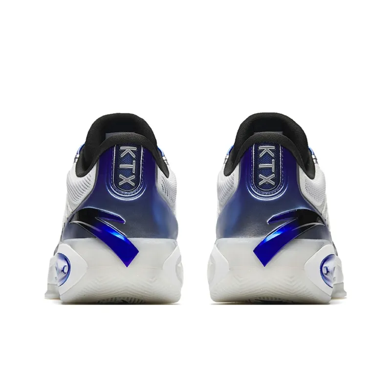 Anta KT10 Cushioning, Slip Resistant, And Abrasion Resistant Low Top Basketball Shoes Men's White Silver-3