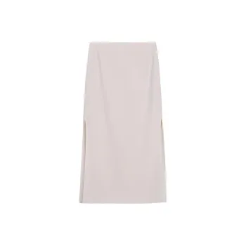 Massimo Dutti Casual Long Skirt Women's Ecru