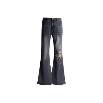 YINLEI Jeans Women's Rebel Gray Blue