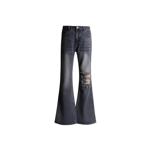YINLEI Jeans Women's Rebel Gray Blue