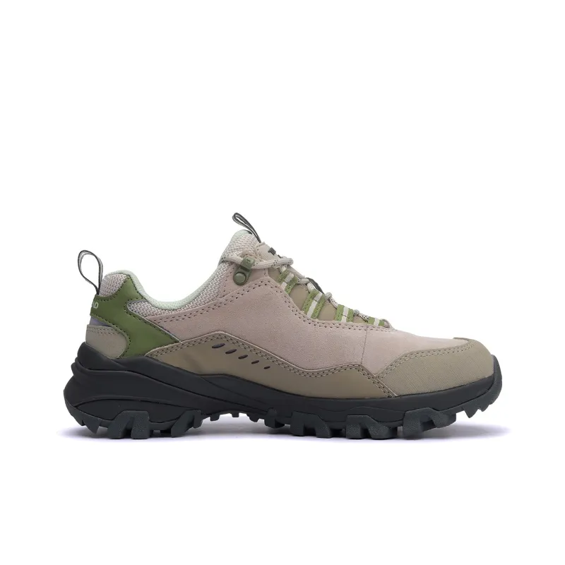 TOREAD Slip Resistant, Abrasion Resistant, Waterproof Low Top Hiking Shoes Women's Light Sand Green-1