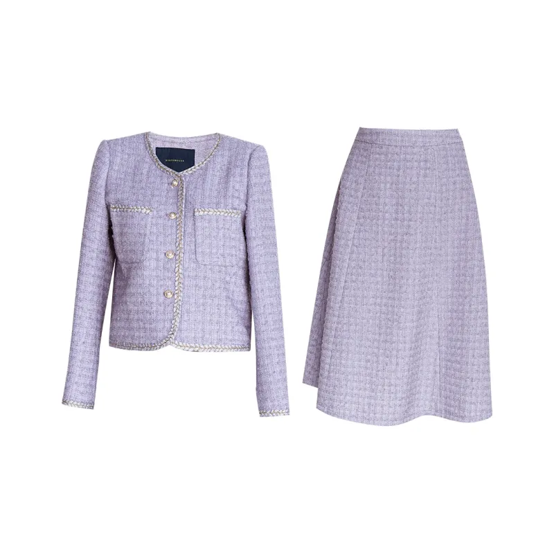 ROEYSHOUSE Skirt Set Women's Light Purple-0
