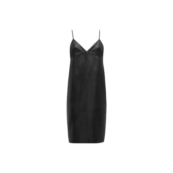 SAINT LAURENT Backless V-Neck Dress