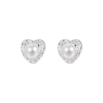 TAOHUAZHAOZHAO S 999 Fine Silver Stud Earrings Women's