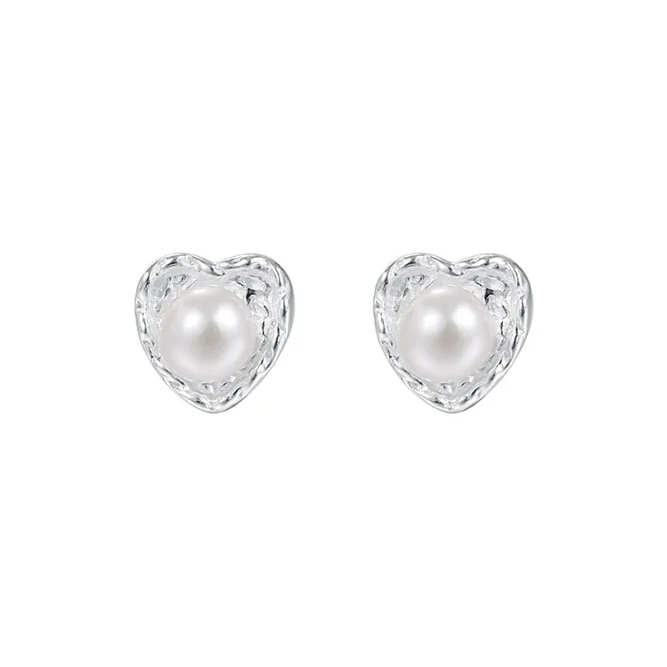 TAOHUAZHAOZHAO S 999 Fine Silver Stud Earrings Women's-0