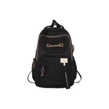 BRABOSTON Nylon Backpack Regular Unisex Black/Light Gray/Light Khaki/Dark Khaki