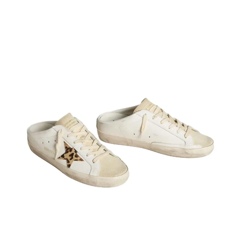 Golden Goose Super Star Sabot Closed Toe Slippers Women's White-2