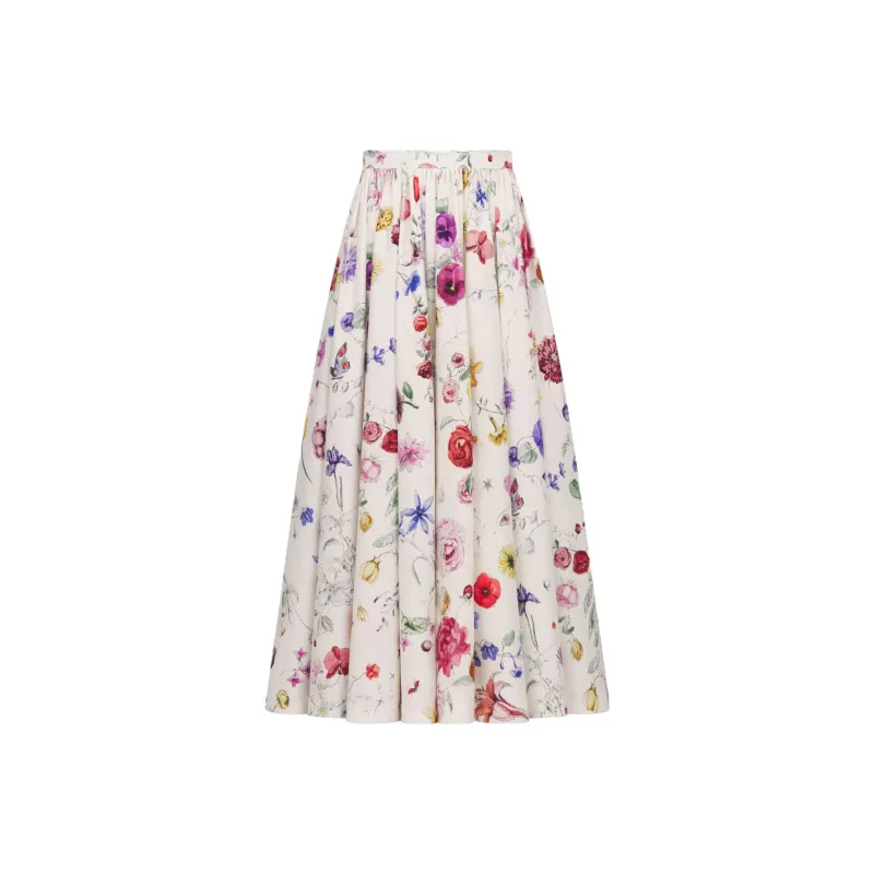 DIOR Casual Long Skirts Women's Multicolor-0