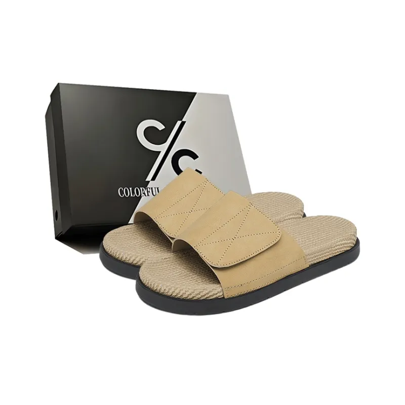 Colorful Creations EVA Cut Out Quiet Slip Resistant Abrasion Resistant Massage Slide Slippers Men's-12