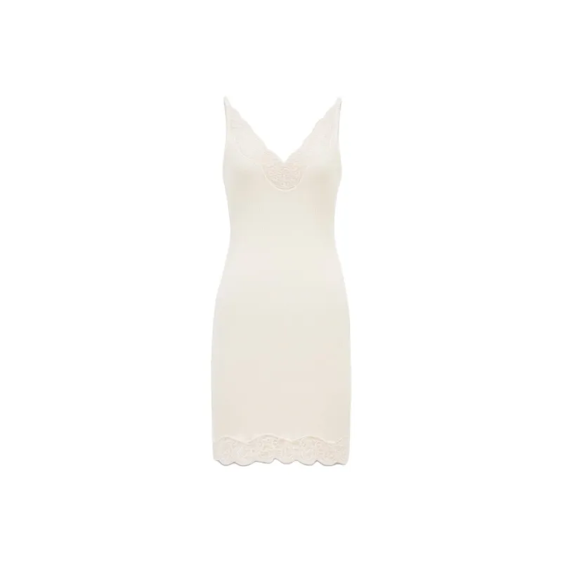 SAINT LAURENT Laced Slip Dress-0
