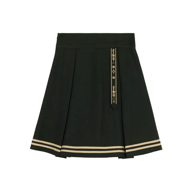 SNBL Casual Short Skirts Women's Dark Green-0