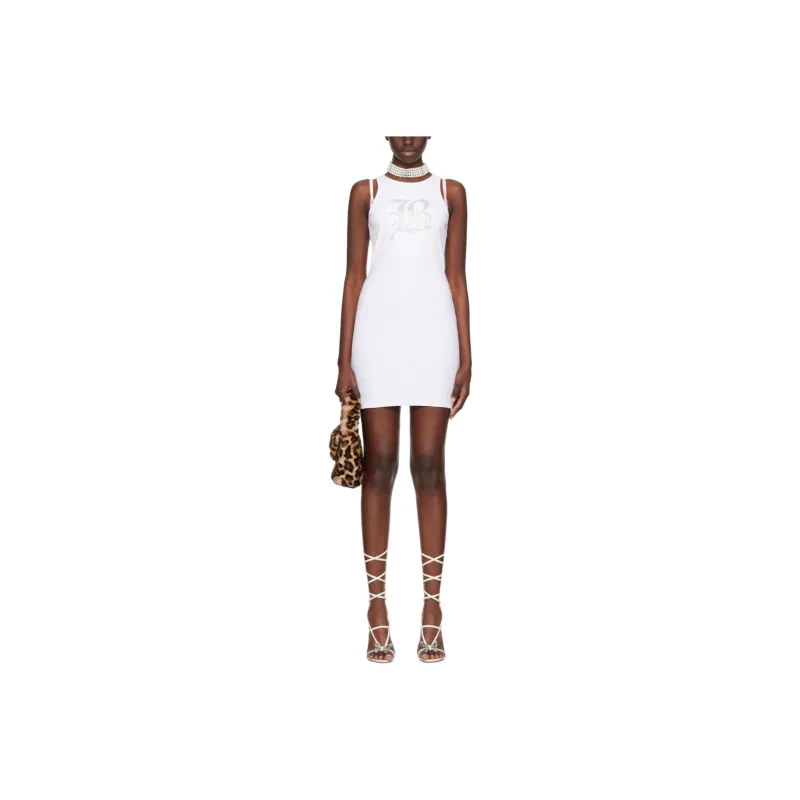 Blumarine Sleeveless Dress Women's White-0