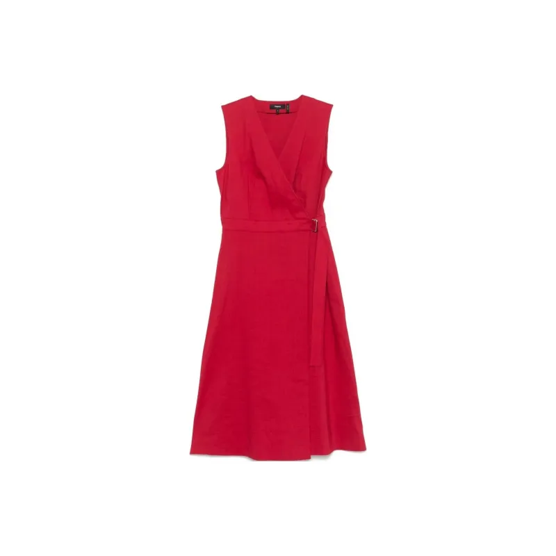 THEORY A line Midi Dress-0