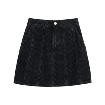 COACH Casual Short Skirts Women's Black