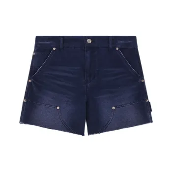 WE11DONE SS24 Denim Shorts Women's Blue