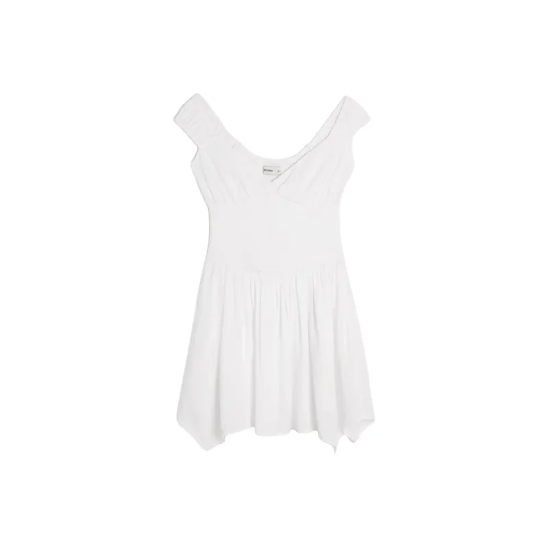 Hollister Sleeveless Dress Women's White-0