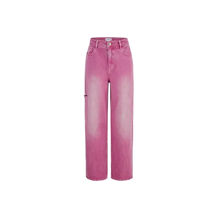 URBAN REVIVO Jeans Women's Cool Pink-0