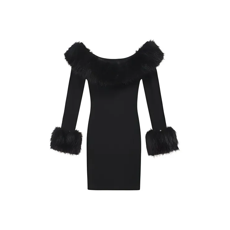 CZMO Long Sleeved Dress Women's Black-0