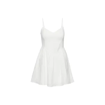 ARITZIA Wilfred Influence Linen Mini Dress Slip Dresses Women's White/White