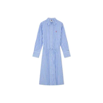 Tommy Hilfiger Long Sleeved Dress Women's Blue White Stripes
