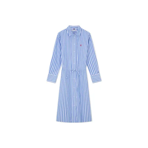 Tommy Hilfiger Long Sleeved Dress Women's Blue White Stripes