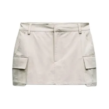 ZARA Casual Shorts Women's Beige Yellow