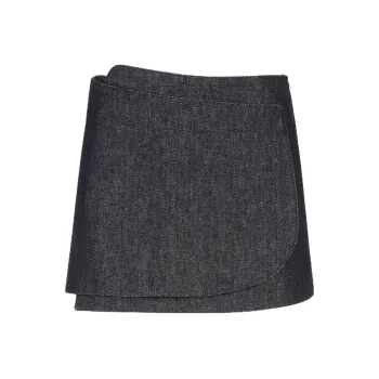FENDI Denim Short Skirts Women's Blue