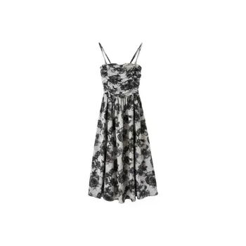 PUREIDOL Slip Dress Women's Ink Wash