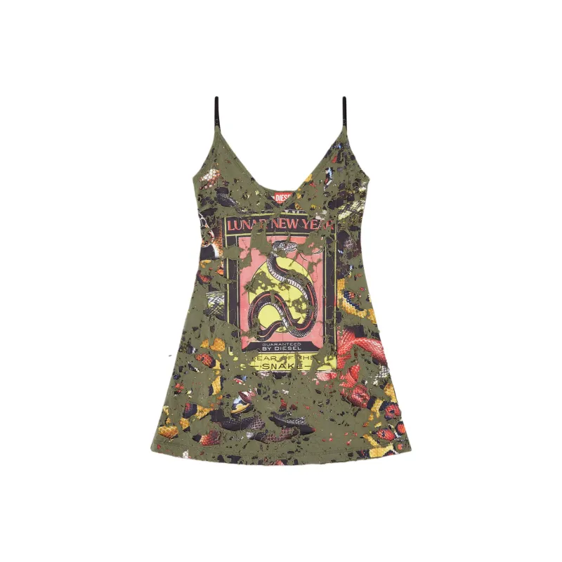 DIESEL New Year Of The Snake Capsule Mini Dress-0