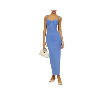 REFORMATION Stormi Dress Slip Dresses Women's Blue Purple