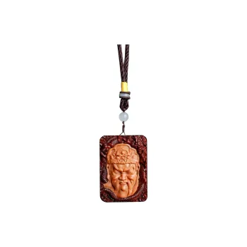 FANGYUANXIAOFU Pterocarpus Wooden Pendant Unisex