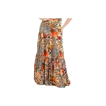 GUESS Falda Guess Marciano Blossom Casual Long Skirts Women's Multicolor