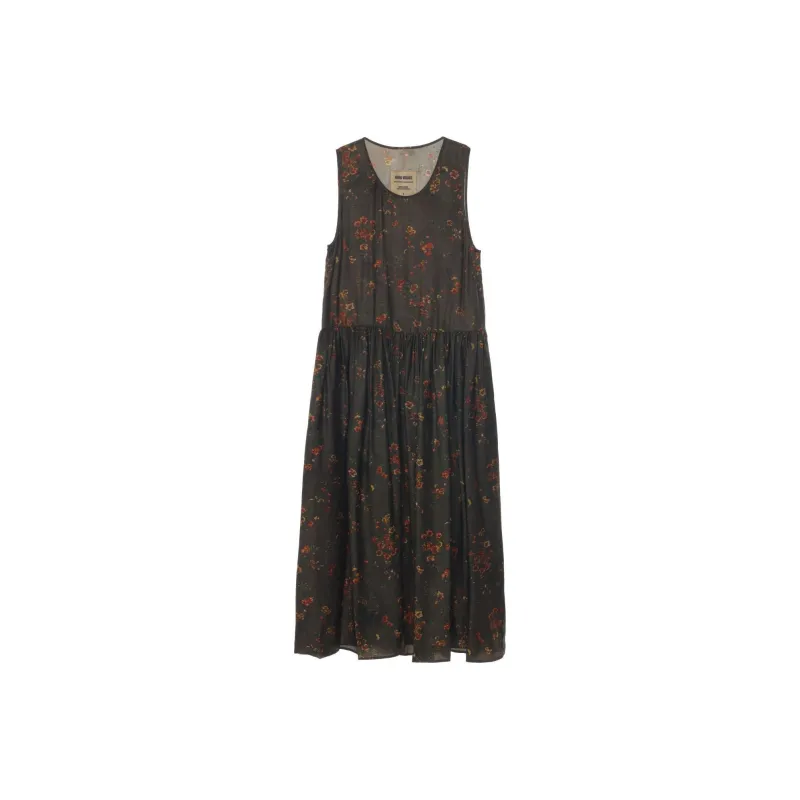 UMA WANG Floral Printed Sleeveless Midi Dress-0