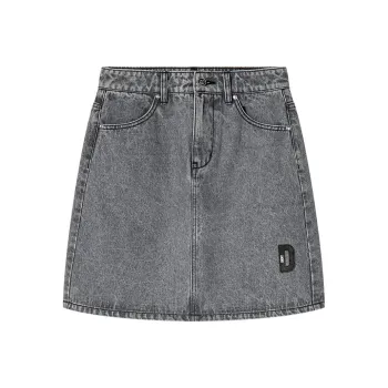DKNY Denim Short Skirts Women's Dark Gray