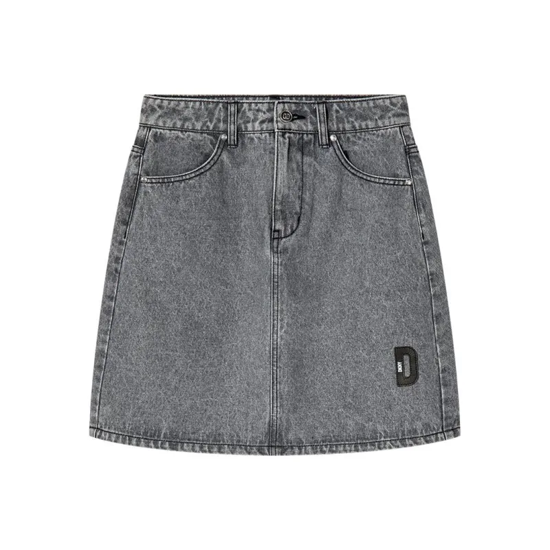 DKNY Denim Short Skirts Women's Dark Gray-0