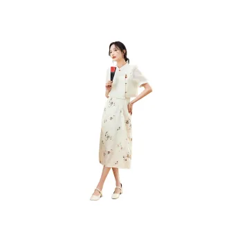 TERRE BLEUE Skirt Set Women's Apricot
