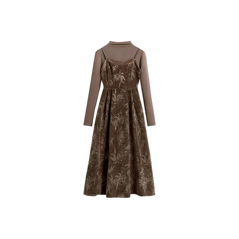 TOUCH Sleeveless Dress Women's Dark Brown-0
