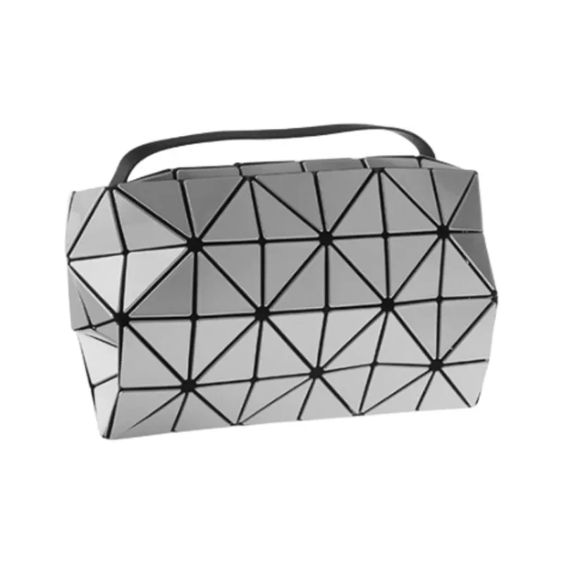 ISSEY MIYAKE Polyester Shoulder Bag, Crossbody Bag Women's Silver-1