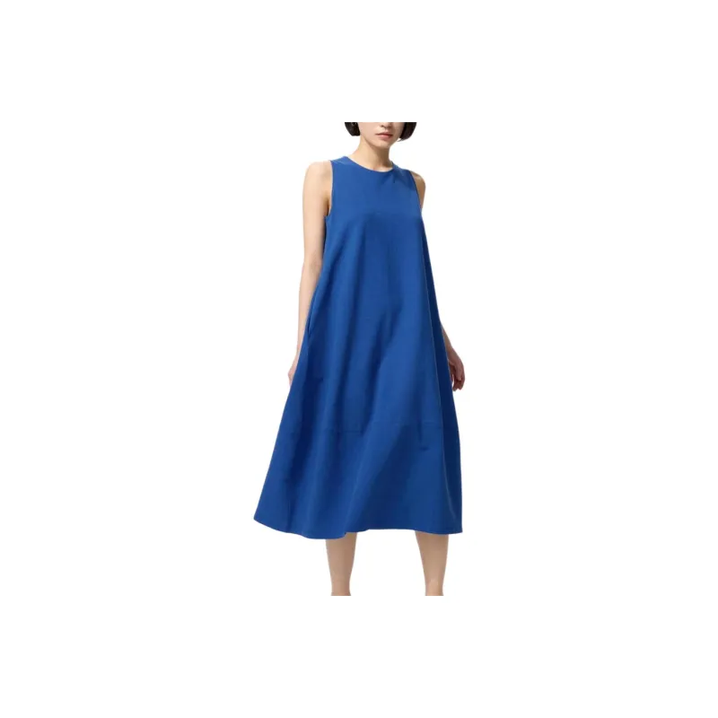 UNIQLO Sleeveless Dress Women's Sea Blue-0