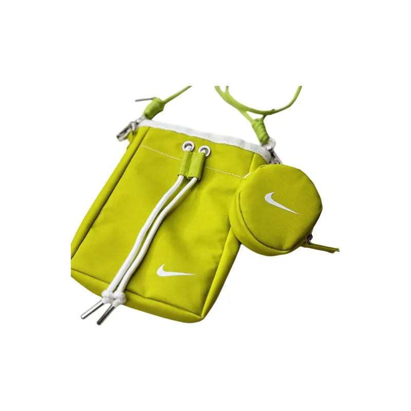 Nike Cell Phone Headphone Shoulder Bag, Crossbody Bag Regular Unisex Green-2