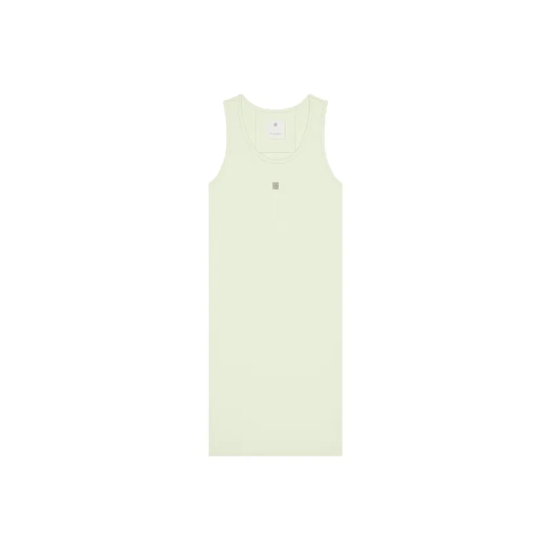 Givenchy 4G Plaque Ribbed Knit Tank Dress-0