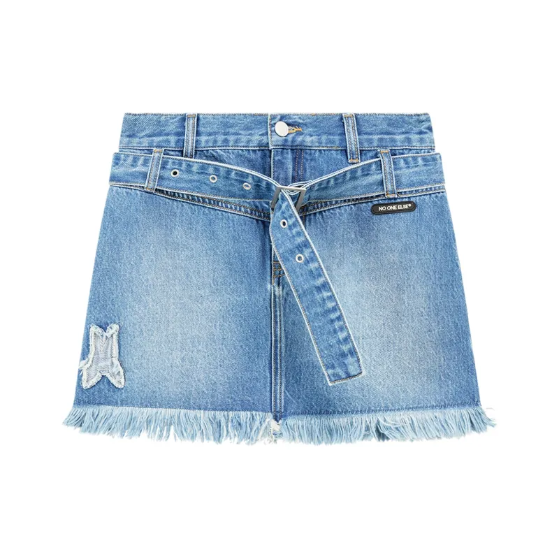 NO ONE ELSE Denim Short Skirts Women's-0