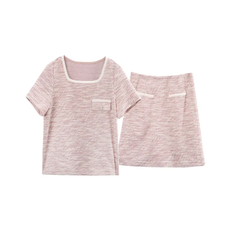 A Paradise For Awakening Skirt Set Women's Pink-0