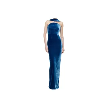 ROLAND MOURET Sleeveless Dress Women's Marine Blue