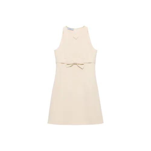 PRADA Sleeveless Dress Women's Light Brown