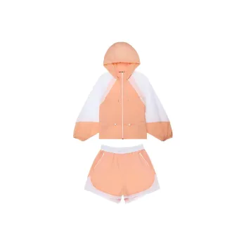 TOREAD Casual Suit Women's Peach Pink \ White