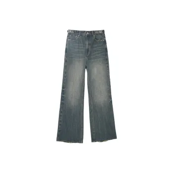 UNVESNO Jeans Women's Empire Blue