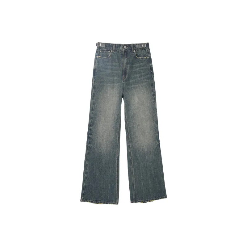 UNVESNO Jeans Women's Empire Blue-0