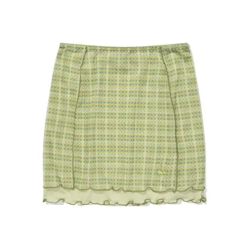 Kirsh FW23 Casual Short Skirts Women's Lime Gray